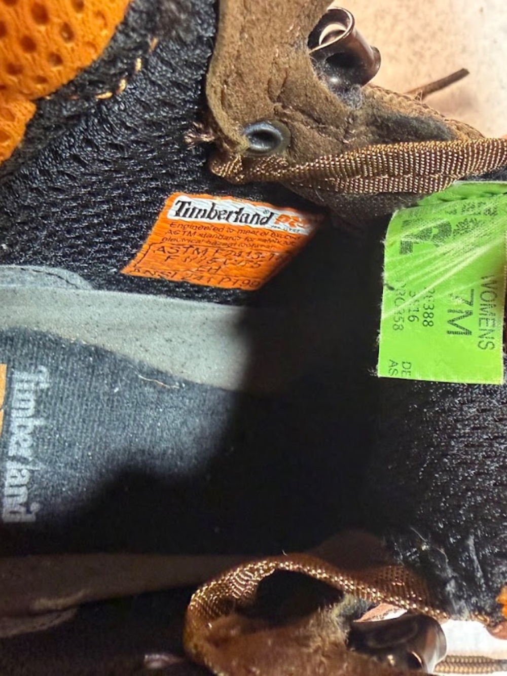 Timberland PRO PowerFit Comp Toe EH Work Boots Women's 7 Brown Leather - Picture 4 of 9